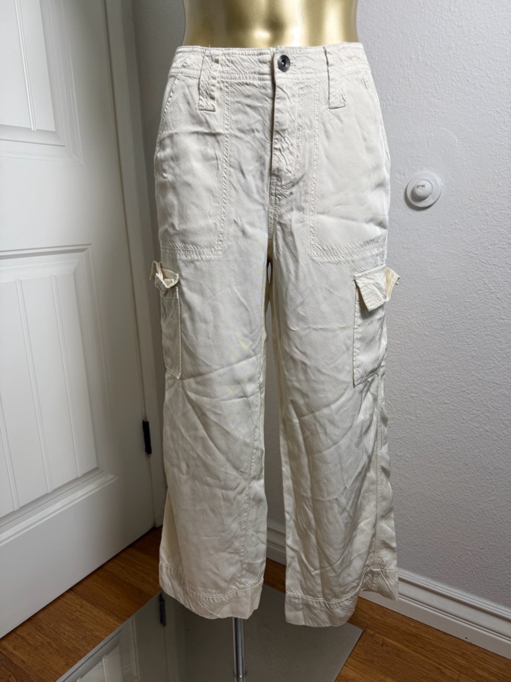 Marrakech Cream Cargo Pants – Relaxed Fit 25/XS